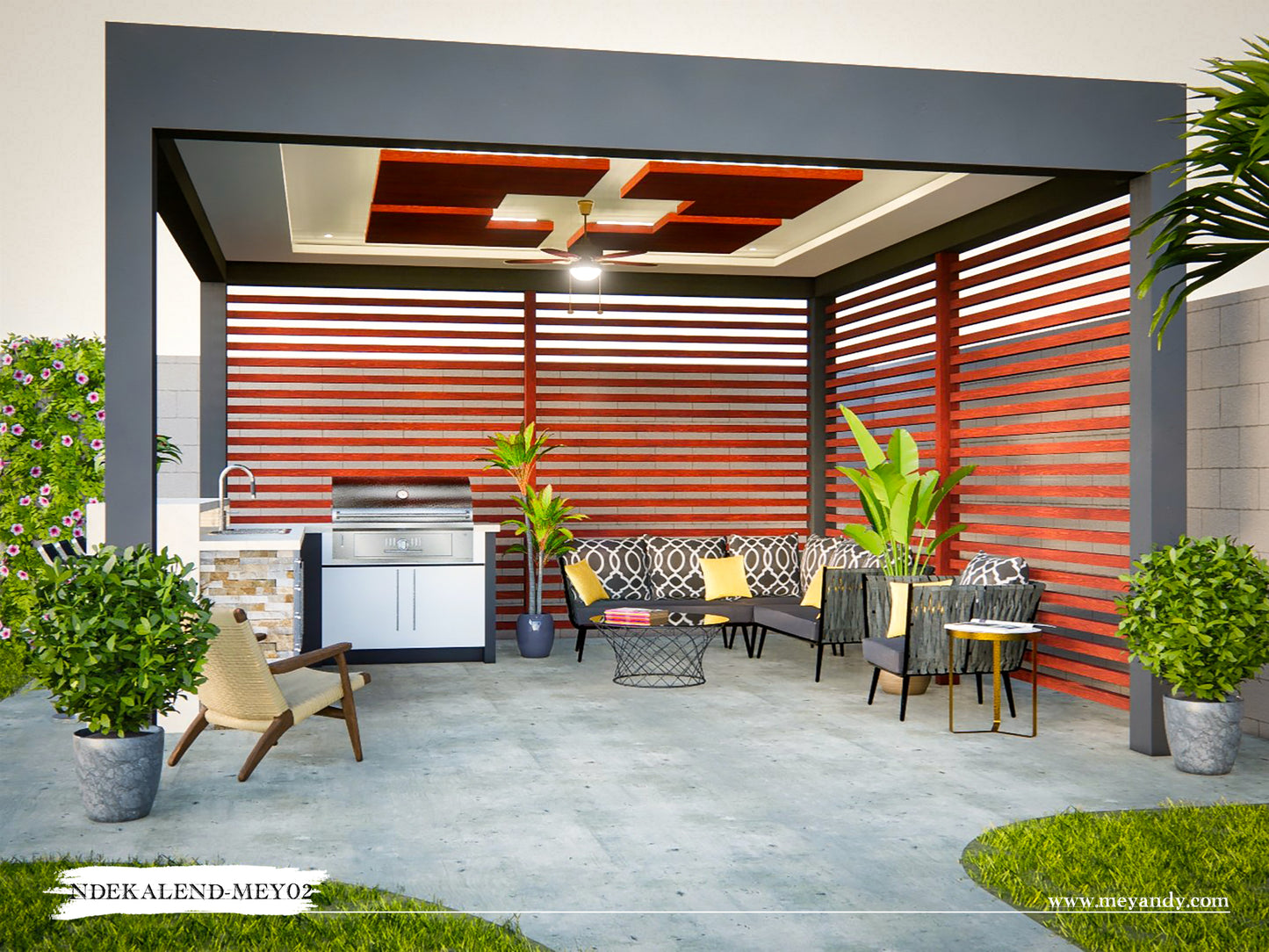 Pergola & BBQ Project Plans - NDEKALEND-MEY02
