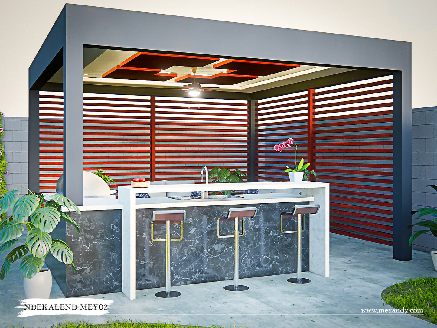 Pergola & BBQ Project Plans - NDEKALEND-MEY02